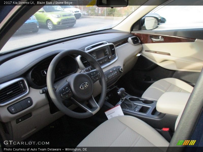 Blaze Blue / Stone Beige 2017 Kia Sorento LX