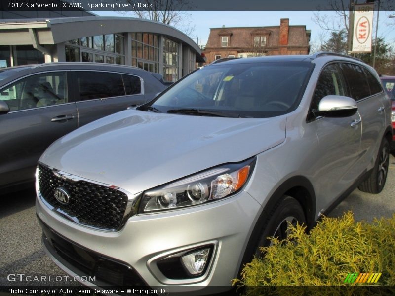 Sparkling Silver / Black 2017 Kia Sorento EX AWD