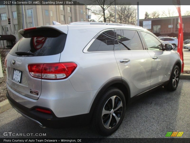 Sparkling Silver / Black 2017 Kia Sorento EX AWD
