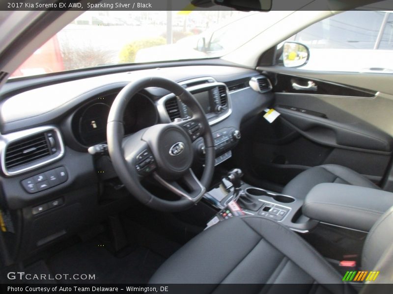 Sparkling Silver / Black 2017 Kia Sorento EX AWD