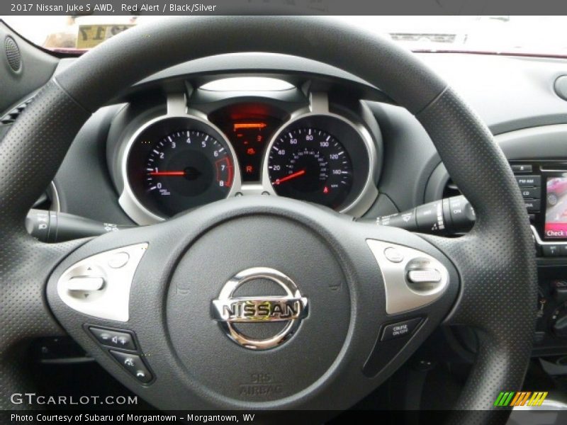 Red Alert / Black/Silver 2017 Nissan Juke S AWD