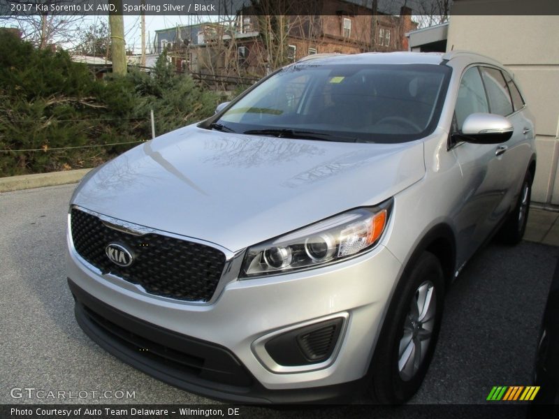 Sparkling Silver / Black 2017 Kia Sorento LX AWD