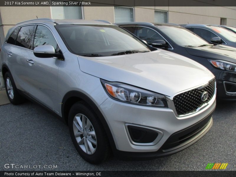 Sparkling Silver / Black 2017 Kia Sorento LX AWD