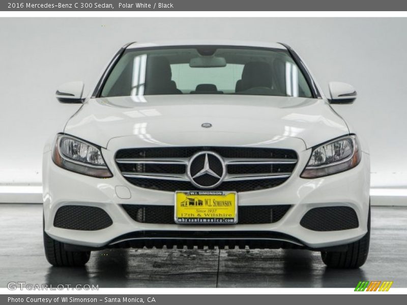 Polar White / Black 2016 Mercedes-Benz C 300 Sedan