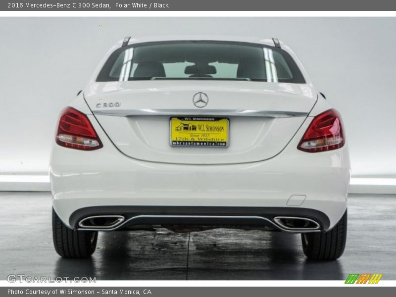 Polar White / Black 2016 Mercedes-Benz C 300 Sedan