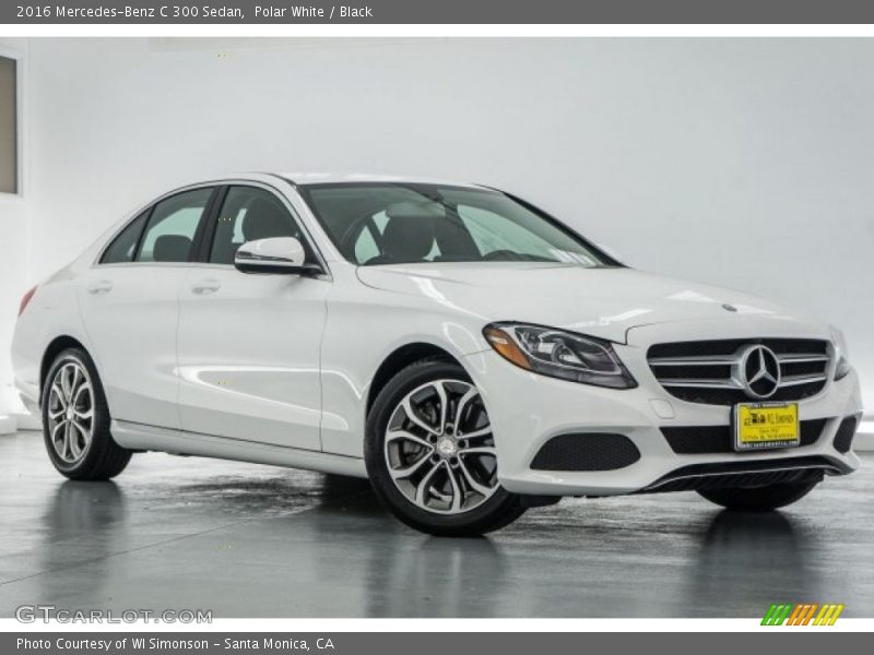 Polar White / Black 2016 Mercedes-Benz C 300 Sedan