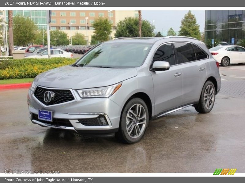 Lunar Silver Metallic / Ebony 2017 Acura MDX SH-AWD