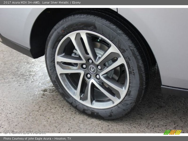 Lunar Silver Metallic / Ebony 2017 Acura MDX SH-AWD