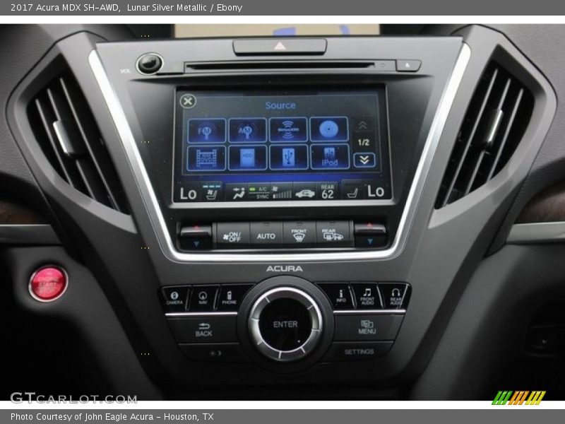 Lunar Silver Metallic / Ebony 2017 Acura MDX SH-AWD