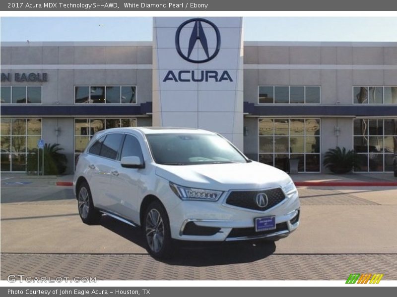 White Diamond Pearl / Ebony 2017 Acura MDX Technology SH-AWD