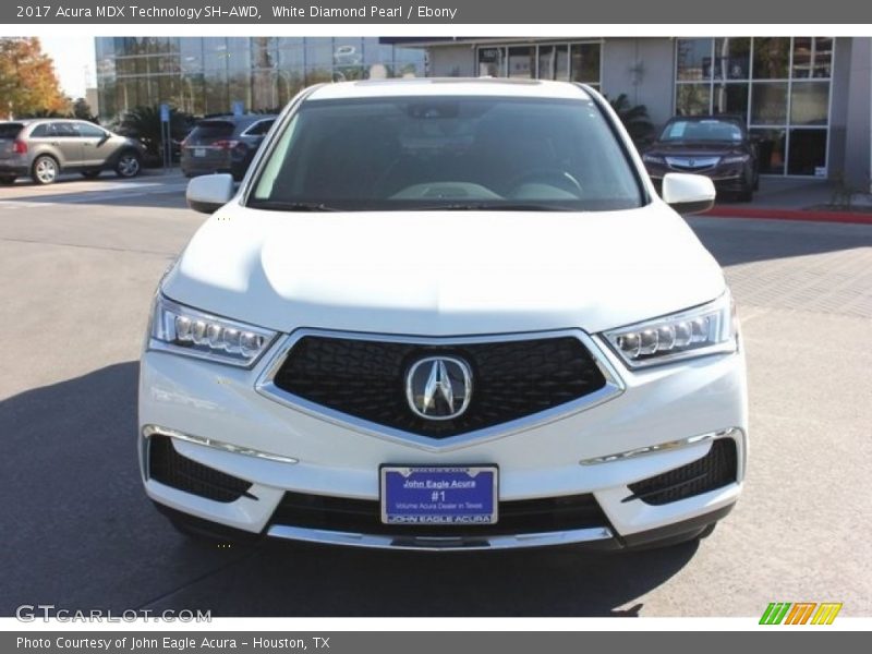 White Diamond Pearl / Ebony 2017 Acura MDX Technology SH-AWD