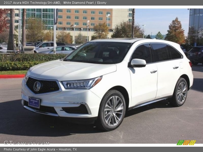 White Diamond Pearl / Ebony 2017 Acura MDX Technology SH-AWD