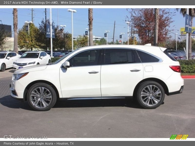 White Diamond Pearl / Ebony 2017 Acura MDX Technology SH-AWD