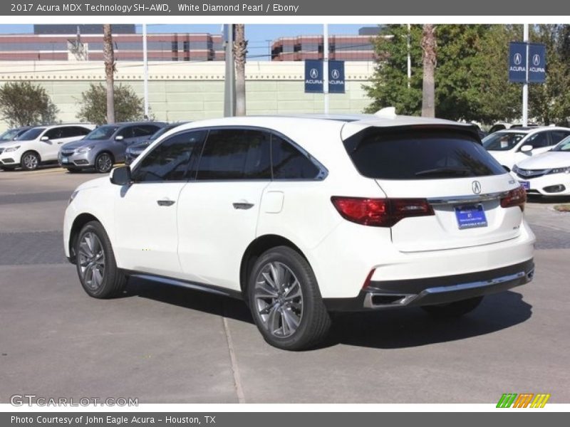 White Diamond Pearl / Ebony 2017 Acura MDX Technology SH-AWD