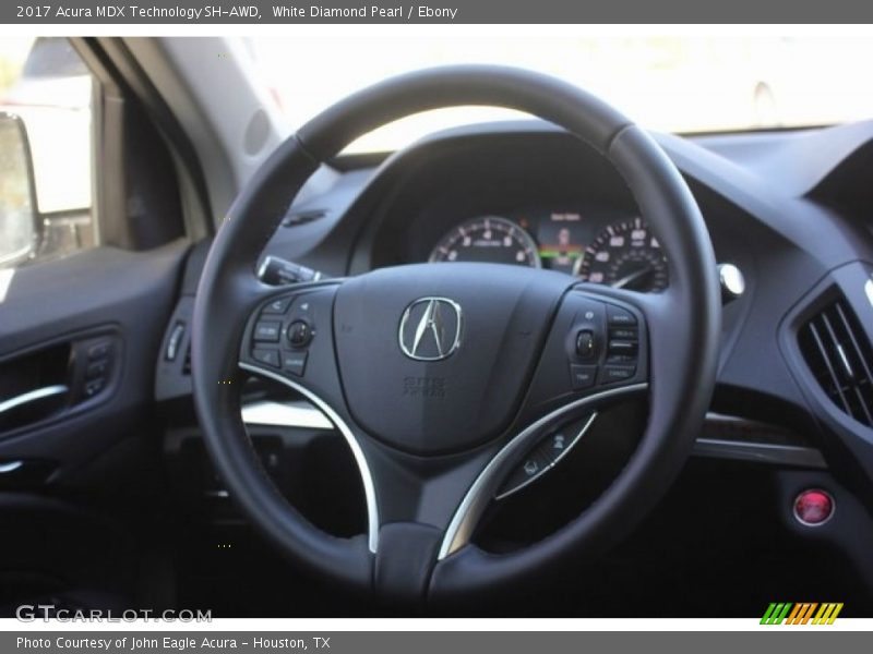 White Diamond Pearl / Ebony 2017 Acura MDX Technology SH-AWD