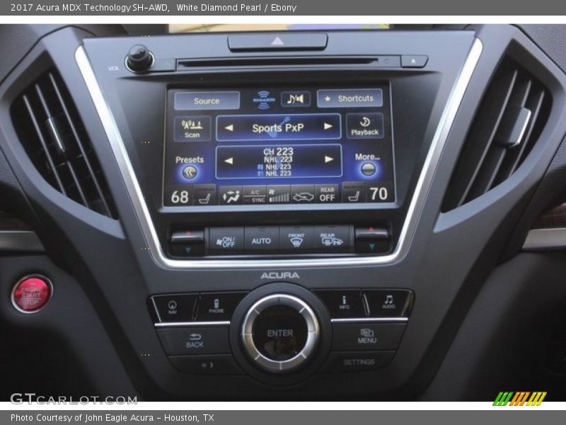 White Diamond Pearl / Ebony 2017 Acura MDX Technology SH-AWD