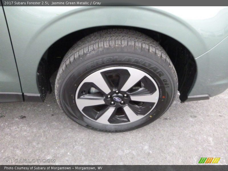 Jasmine Green Metallic / Gray 2017 Subaru Forester 2.5i