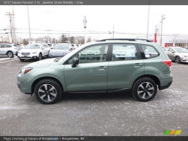 Jasmine Green Metallic / Gray 2017 Subaru Forester 2.5i
