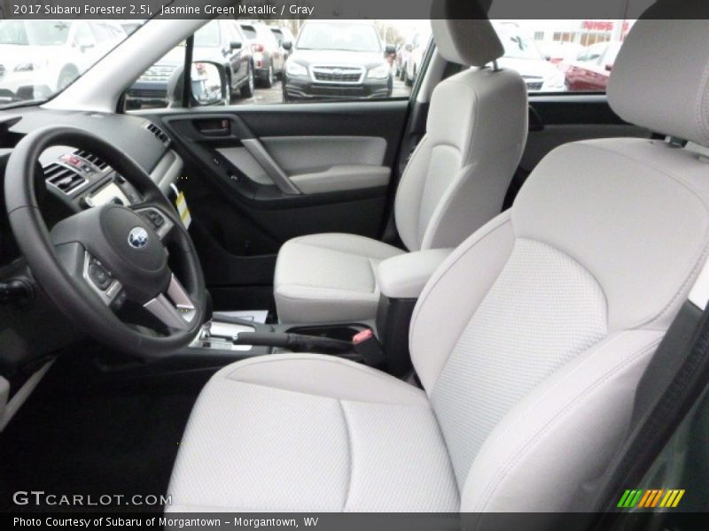 Jasmine Green Metallic / Gray 2017 Subaru Forester 2.5i