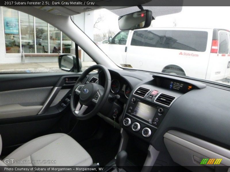 Dark Gray Metallic / Gray 2017 Subaru Forester 2.5i