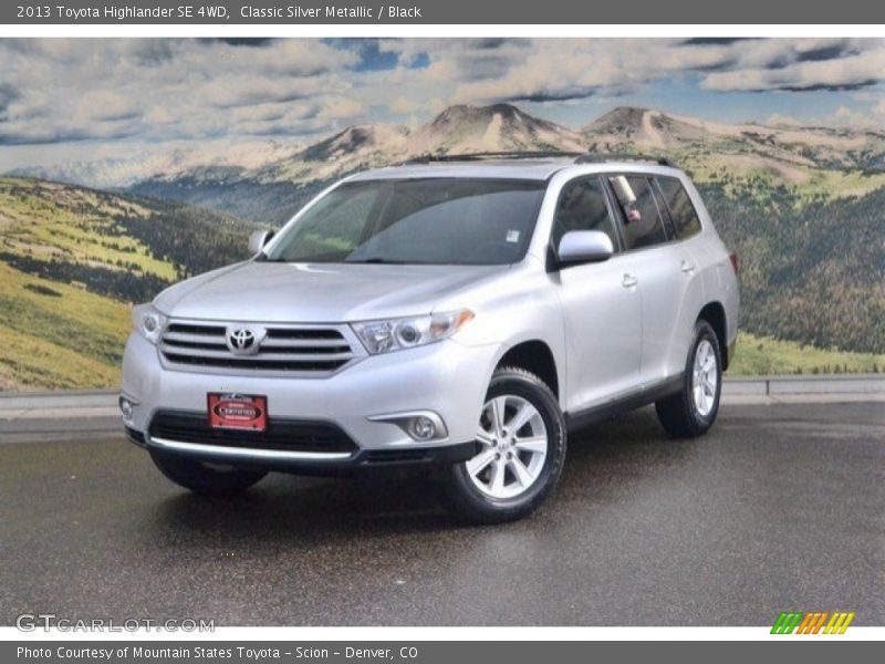Classic Silver Metallic / Black 2013 Toyota Highlander SE 4WD