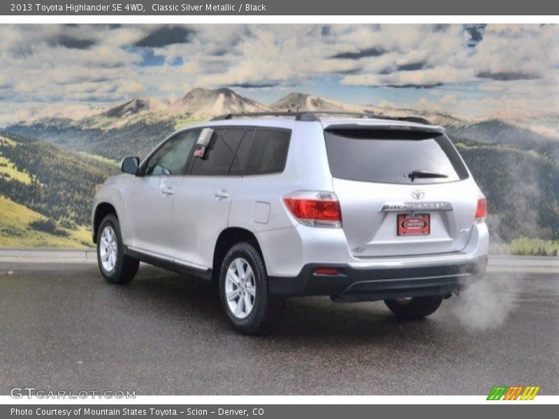 Classic Silver Metallic / Black 2013 Toyota Highlander SE 4WD