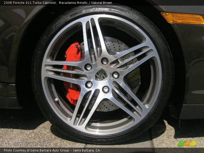 Macadamia Metallic / Natural Brown 2008 Porsche 911 Turbo Cabriolet