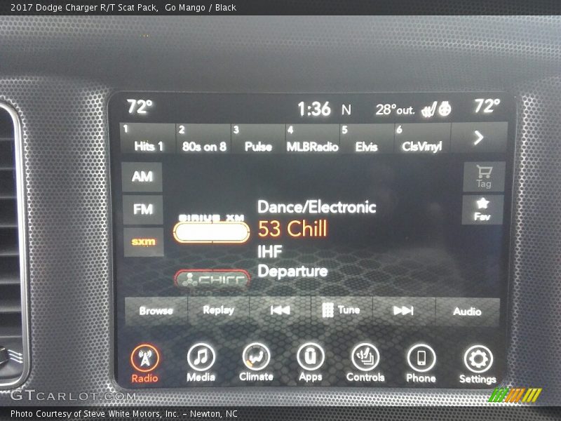 Go Mango / Black 2017 Dodge Charger R/T Scat Pack