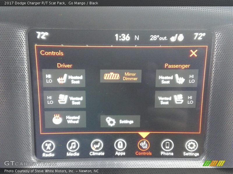 Go Mango / Black 2017 Dodge Charger R/T Scat Pack