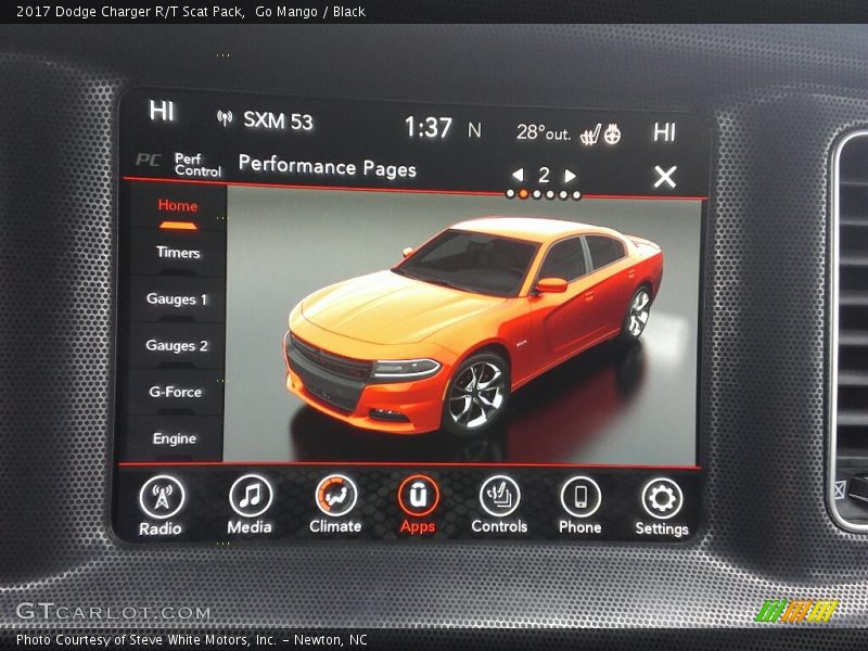 Go Mango / Black 2017 Dodge Charger R/T Scat Pack