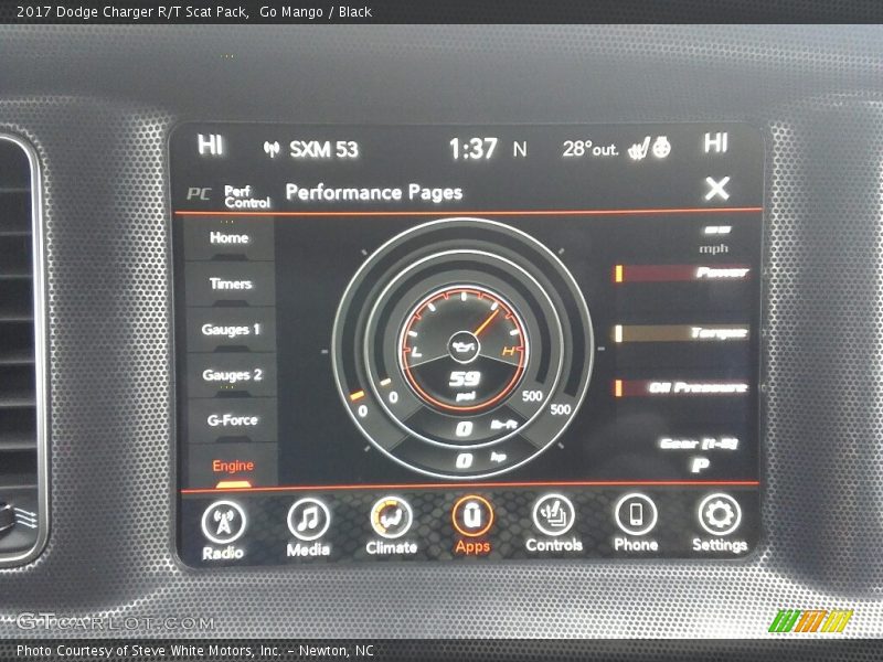 Go Mango / Black 2017 Dodge Charger R/T Scat Pack