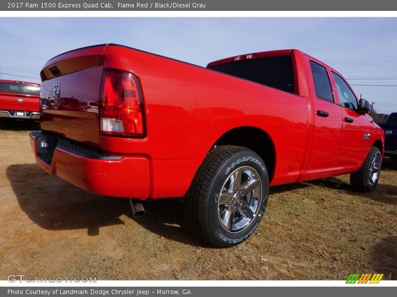 Flame Red / Black/Diesel Gray 2017 Ram 1500 Express Quad Cab
