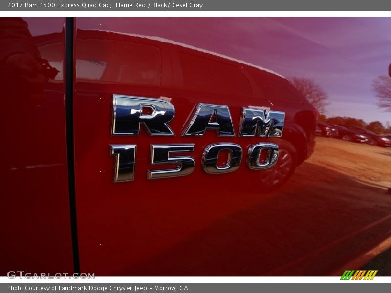 Flame Red / Black/Diesel Gray 2017 Ram 1500 Express Quad Cab