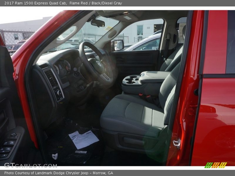 Flame Red / Black/Diesel Gray 2017 Ram 1500 Express Quad Cab
