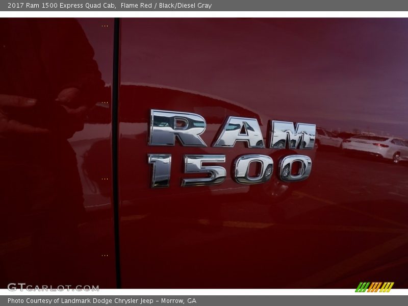 Flame Red / Black/Diesel Gray 2017 Ram 1500 Express Quad Cab