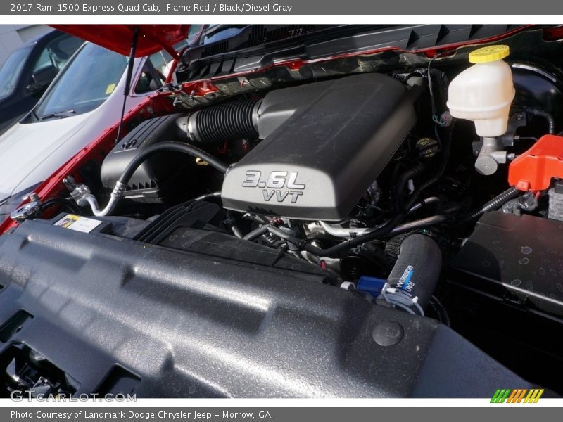 Flame Red / Black/Diesel Gray 2017 Ram 1500 Express Quad Cab