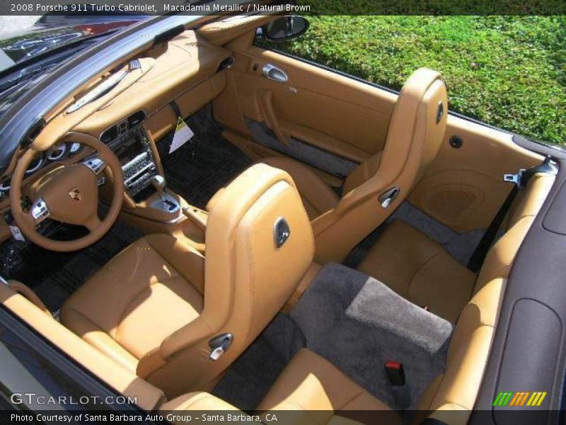 Macadamia Metallic / Natural Brown 2008 Porsche 911 Turbo Cabriolet