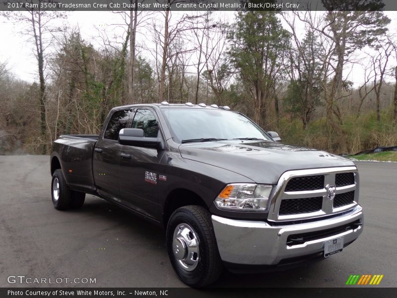 Granite Crystal Metallic / Black/Diesel Gray 2017 Ram 3500 Tradesman Crew Cab Dual Rear Wheel