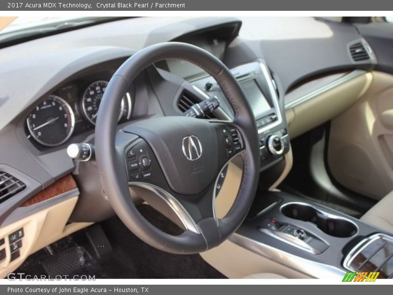 Crystal Black Pearl / Parchment 2017 Acura MDX Technology