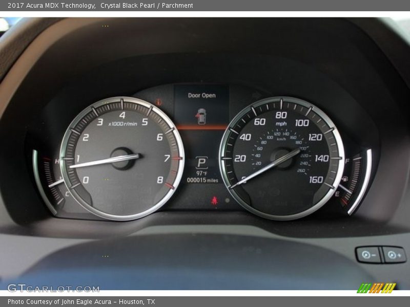 Crystal Black Pearl / Parchment 2017 Acura MDX Technology