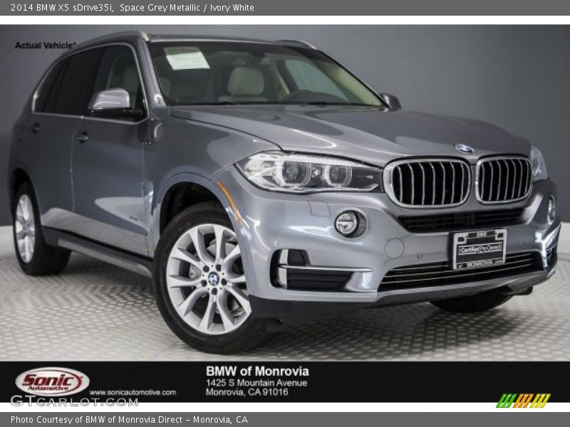 Space Grey Metallic / Ivory White 2014 BMW X5 sDrive35i