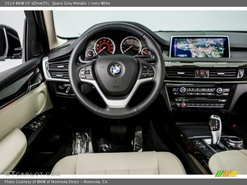 Space Grey Metallic / Ivory White 2014 BMW X5 sDrive35i