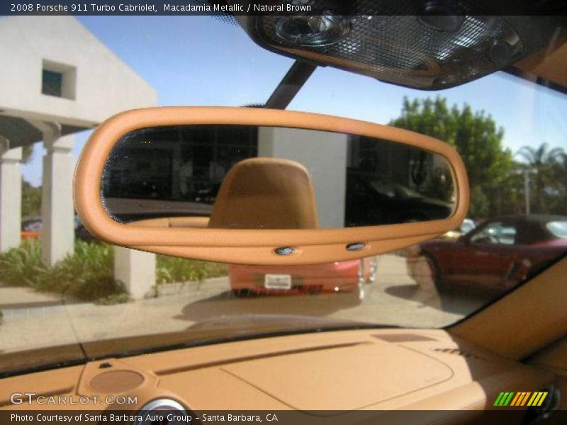 Macadamia Metallic / Natural Brown 2008 Porsche 911 Turbo Cabriolet