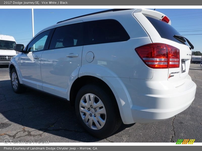 Vice White / Black 2017 Dodge Journey SE