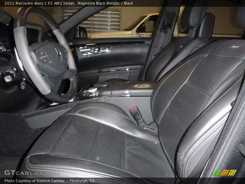 Magnetite Black Metallic / Black 2011 Mercedes-Benz S 63 AMG Sedan