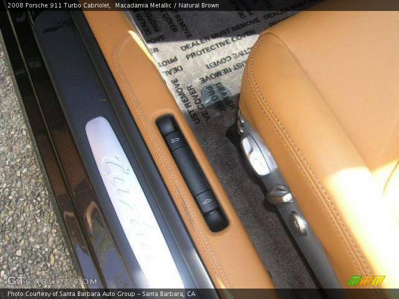 Macadamia Metallic / Natural Brown 2008 Porsche 911 Turbo Cabriolet