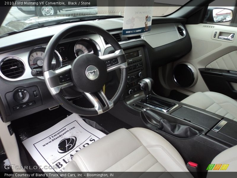  2010 Mustang V6 Convertible Stone Interior