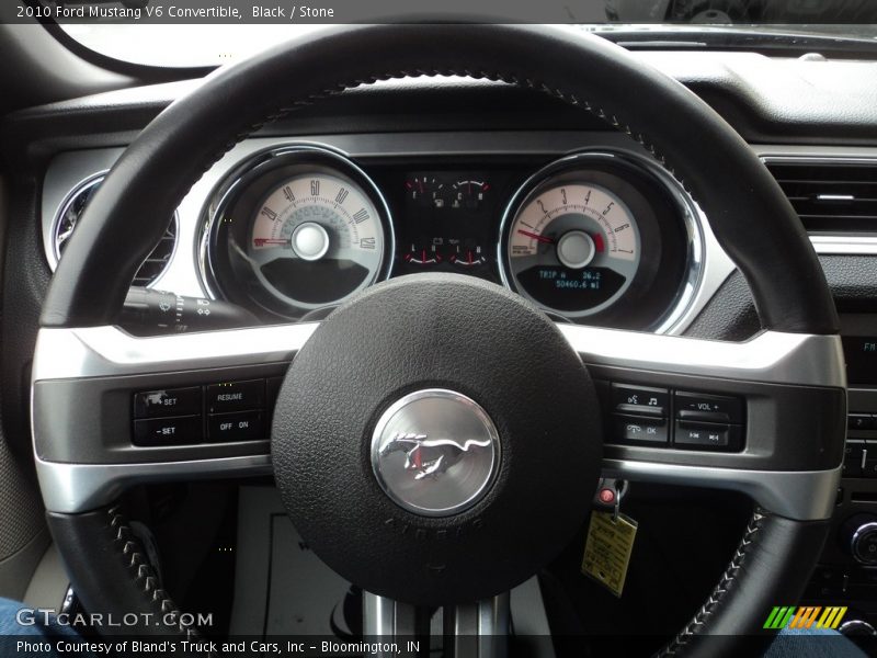 Black / Stone 2010 Ford Mustang V6 Convertible