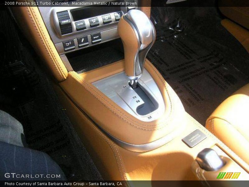 Macadamia Metallic / Natural Brown 2008 Porsche 911 Turbo Cabriolet