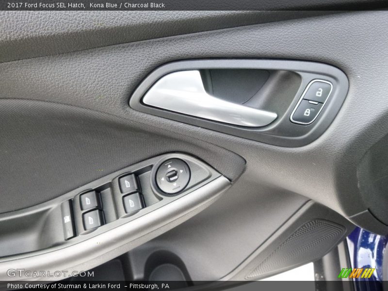 Kona Blue / Charcoal Black 2017 Ford Focus SEL Hatch